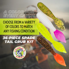 Charlie's Worms durable soft plastic construction withstands frequent casts.