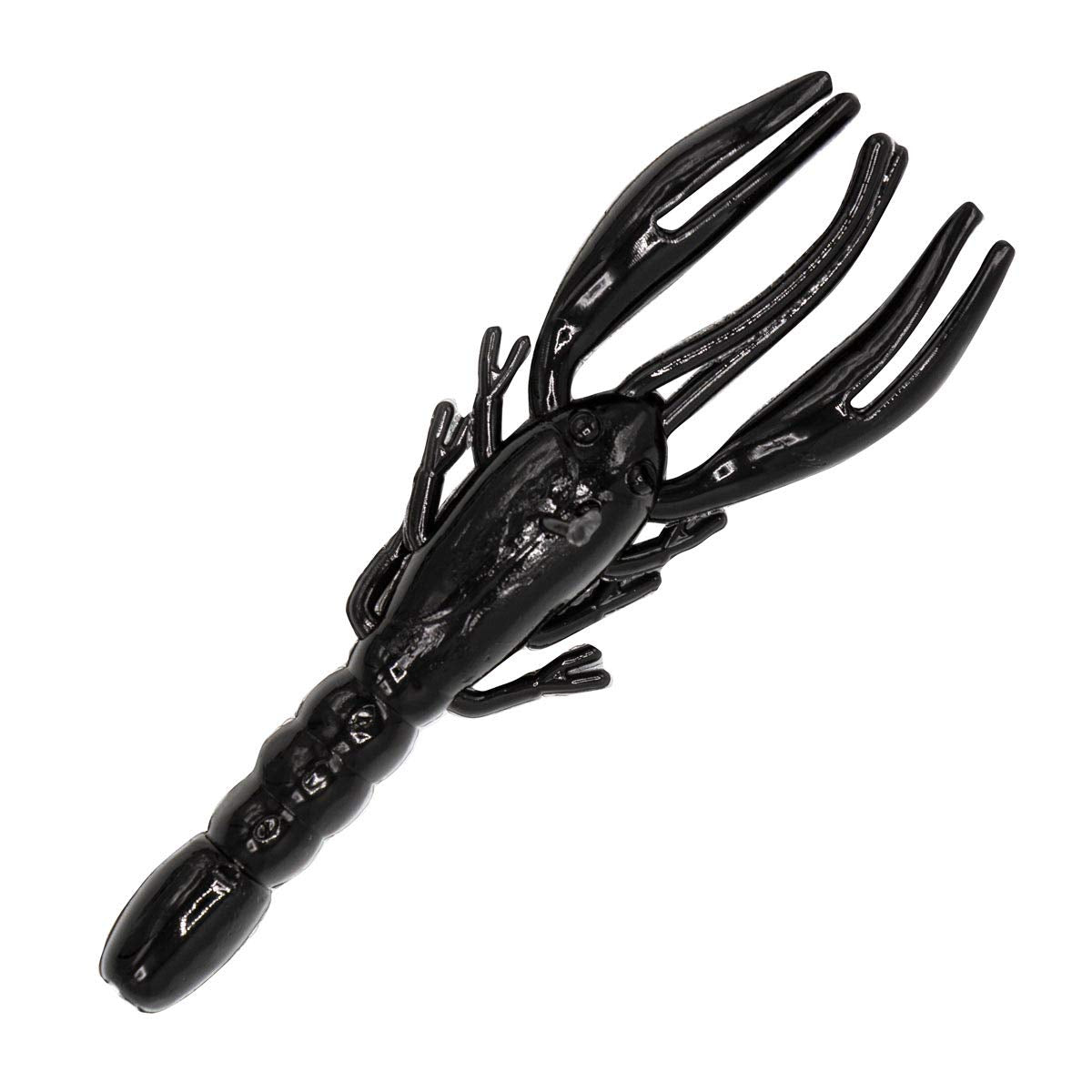 Charlie's Worms Large Crawfish front view, versatile soft lure effective for bass and muskie fishing.