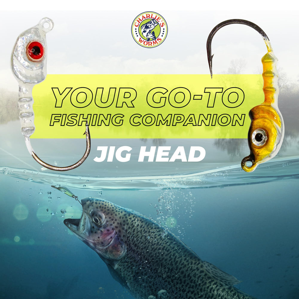 Charlie's Worms saltwater and freshwater versatility for bass and trout.