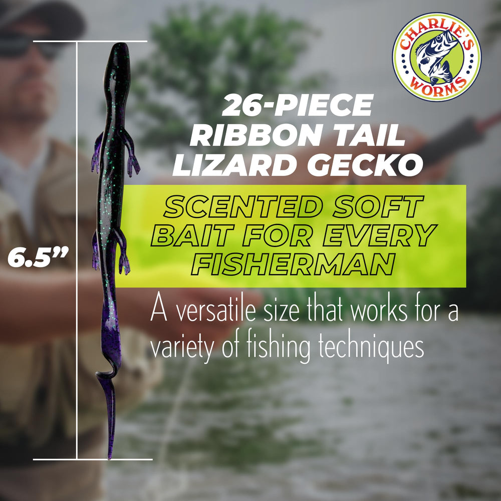 Charlie's Worms Scent-infused soft plastics close view, long-lasting attractant enhances lure appeal