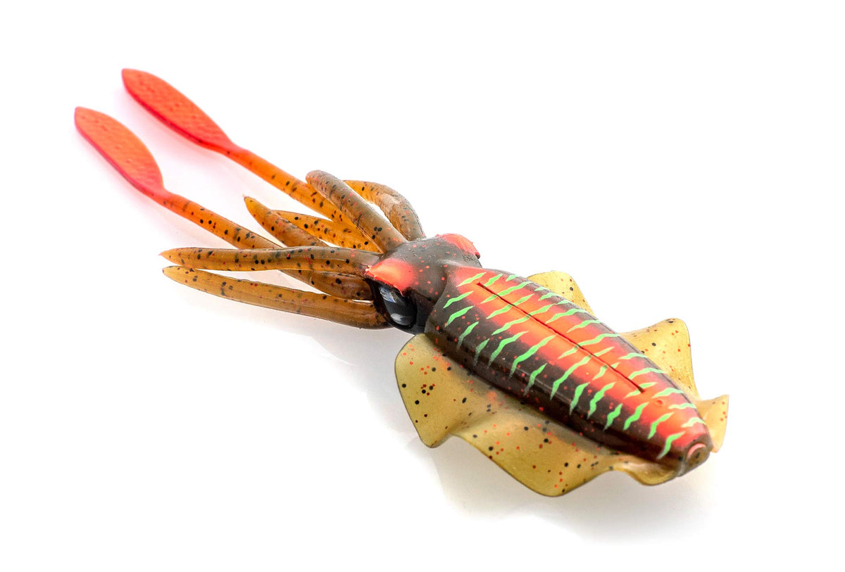 Chasebaits Nitro squid lure with lifelike 7-8 inch action for versatile predator appeal.