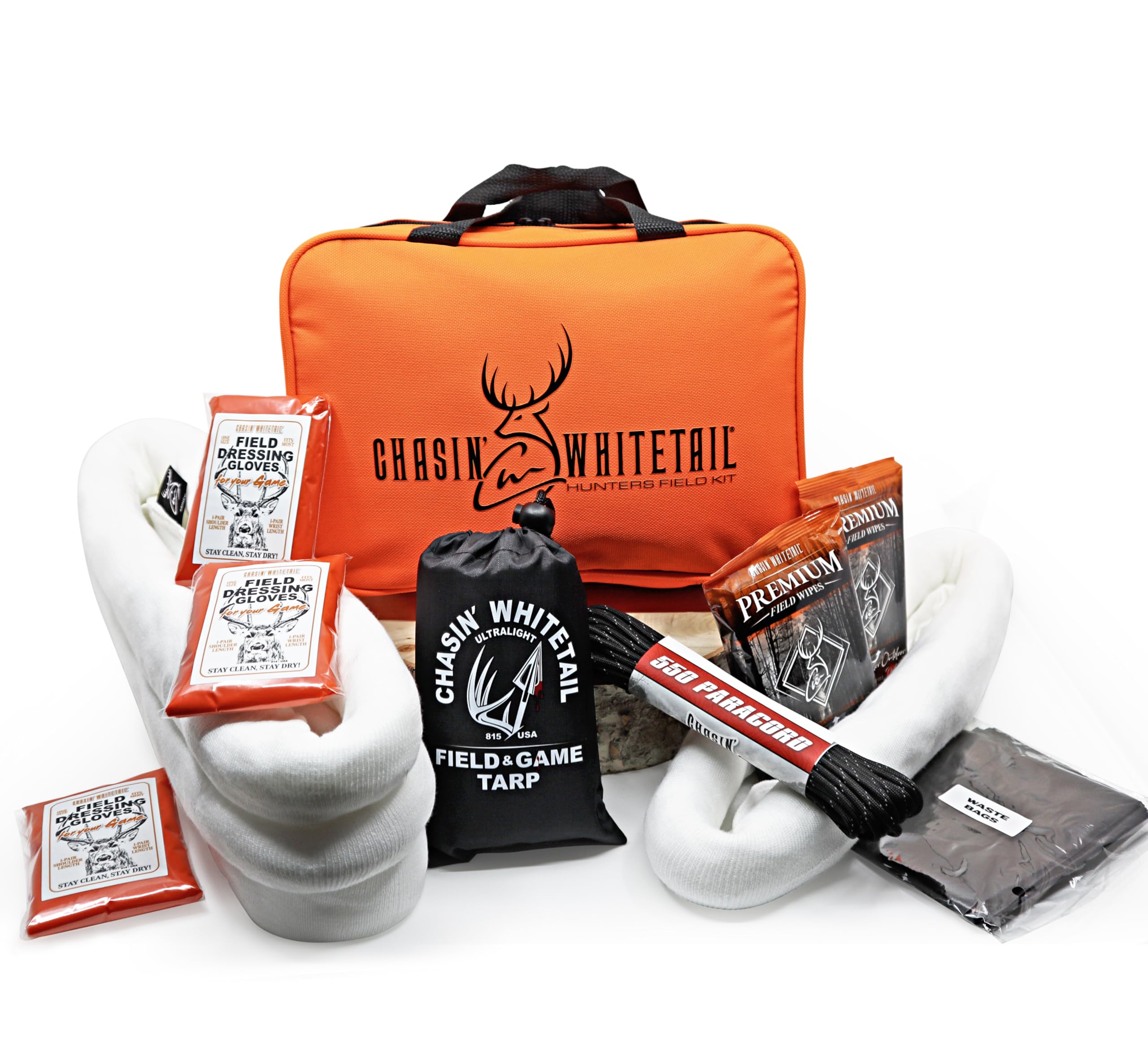 Chasin Whitetail Packout Pro bag with game bags for field processing
