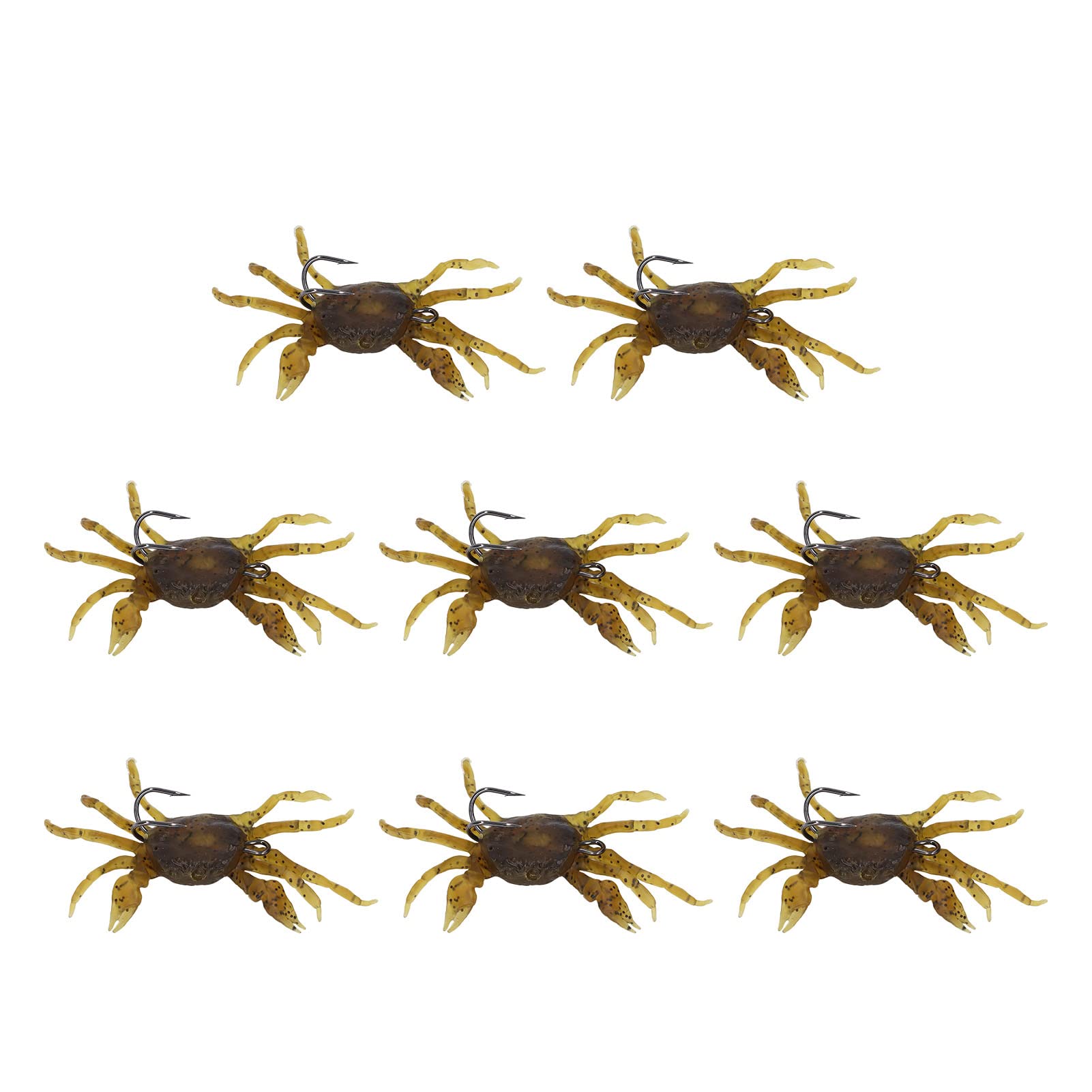 Crab bait showing the built-in hook and swimming action