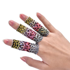 Close-up of Lycra finger protector material