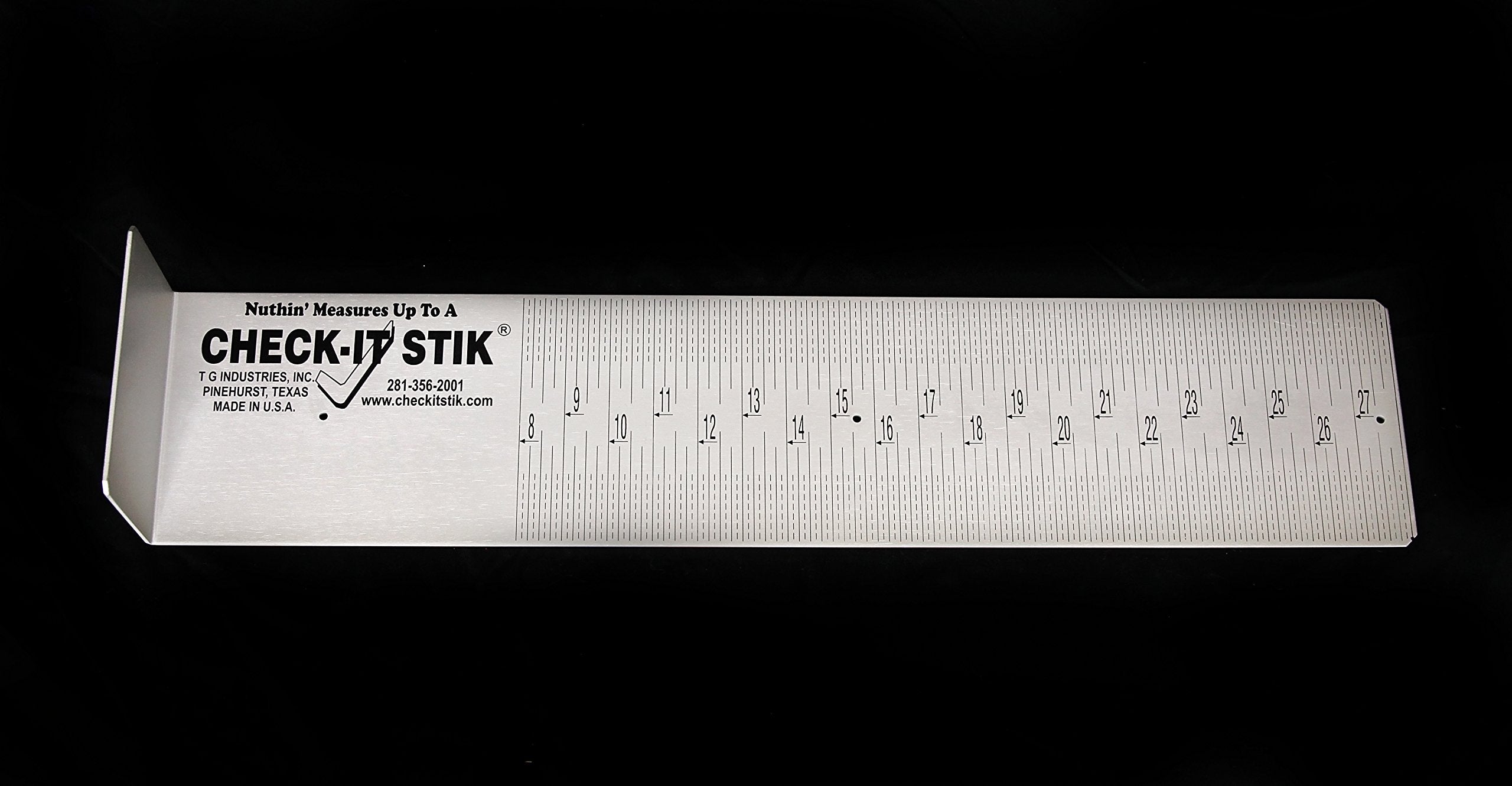 Check-It Stik red fish pro series 30-half-inch length for precise on-deck measurements.
