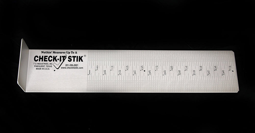 Check-It Stik red fish pro series 30-half-inch length for precise on-deck measurements.