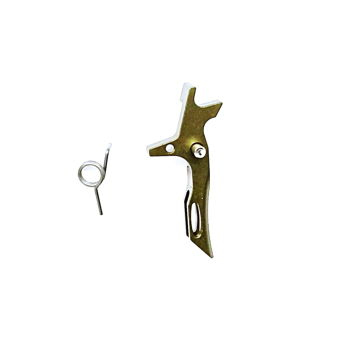 CHEEKON Blade Warrior trigger in golden brown for precise control in airsoft.