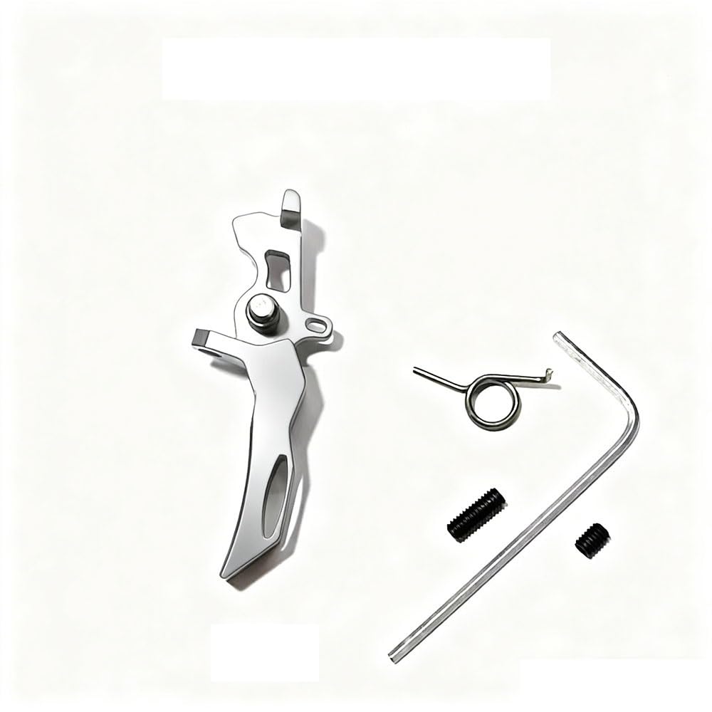 CHEEKON Blade Warrior V2 trigger in aluminum silver for precise control on airsoft gear