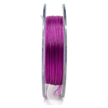 Cheeky 30 lb purple backing on reel, UV resistant and ready for saltwater battles.