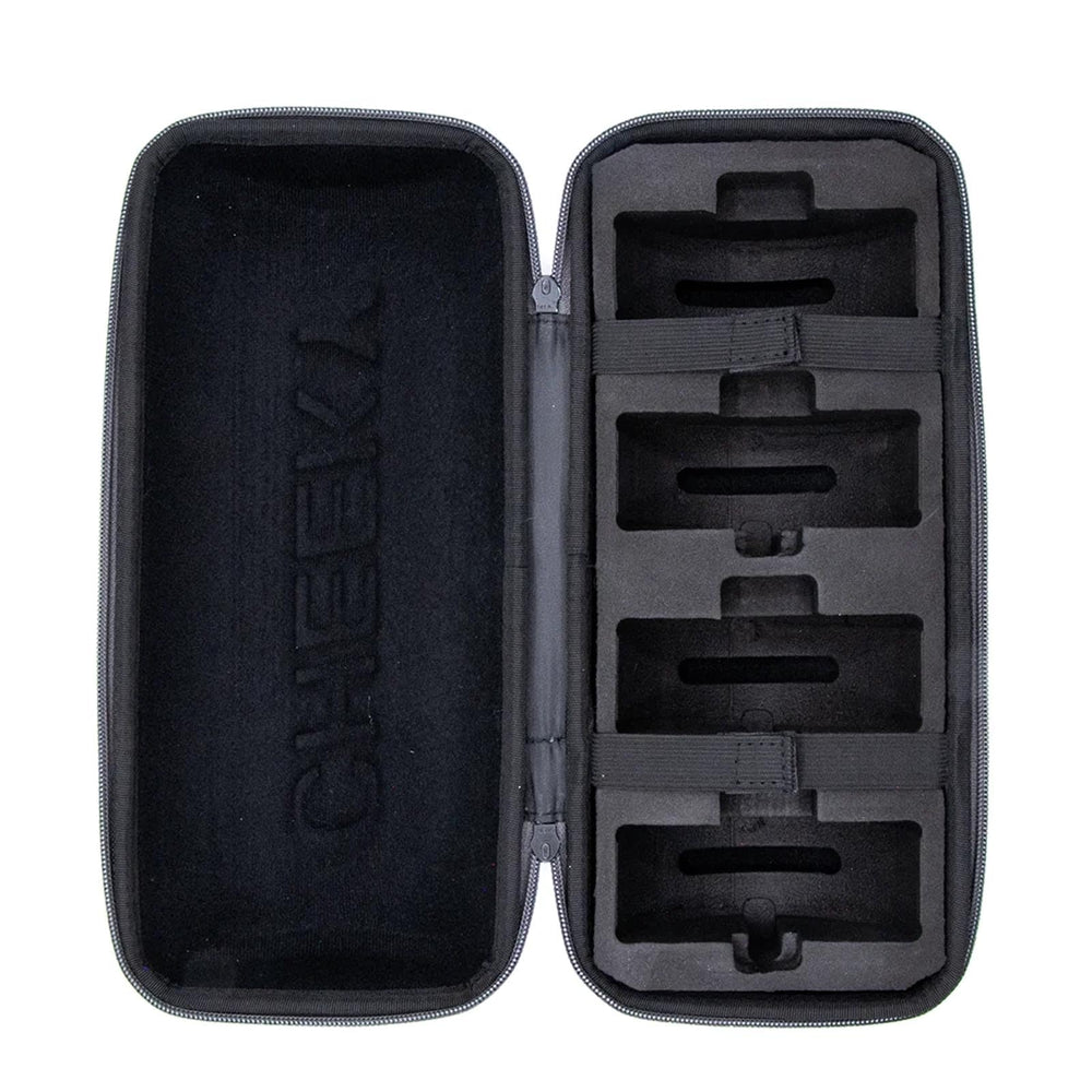 Cheeky Reel Capsule Case grey closeup highlighting durable finish