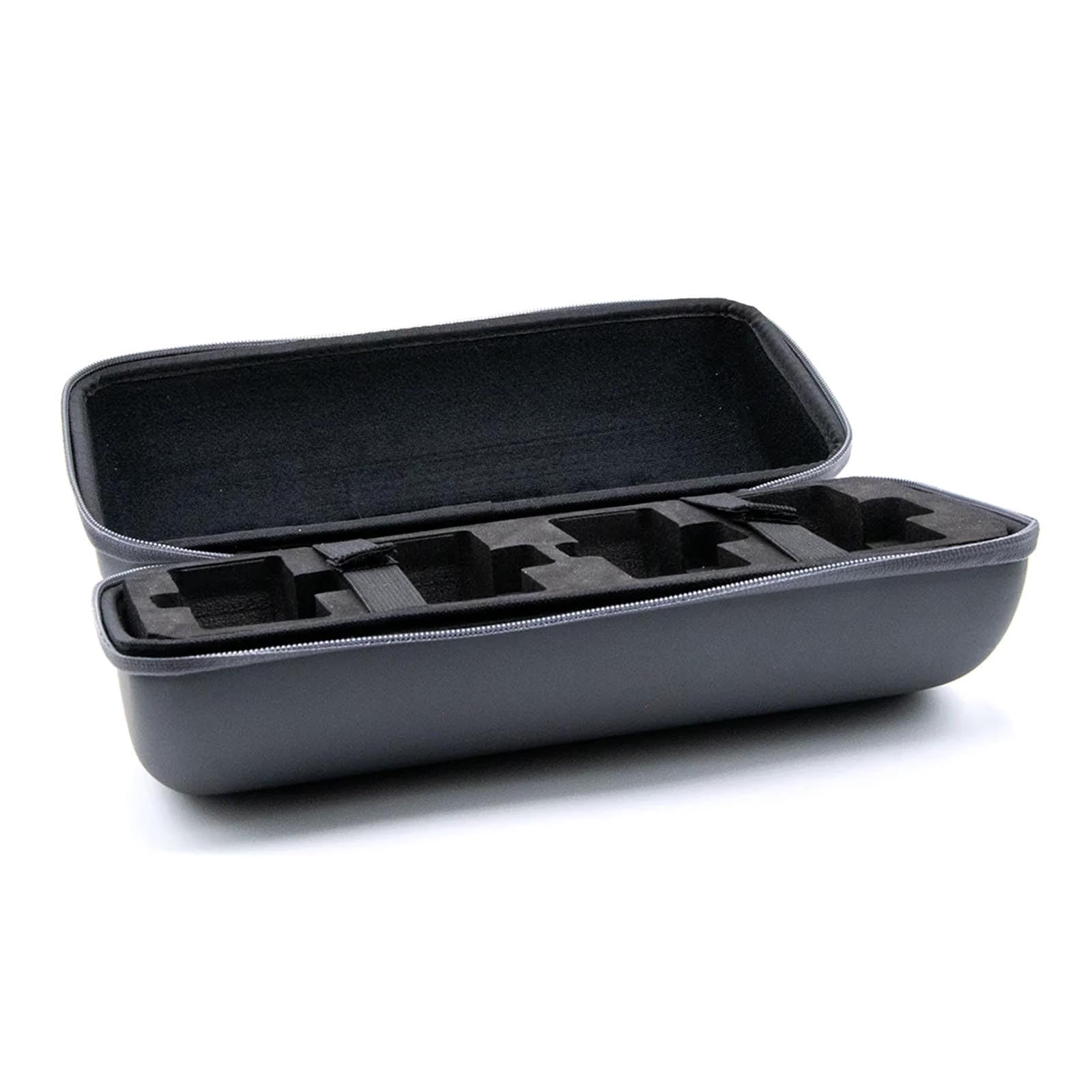 Cheeky Reel Capsule Case grey side view for portability