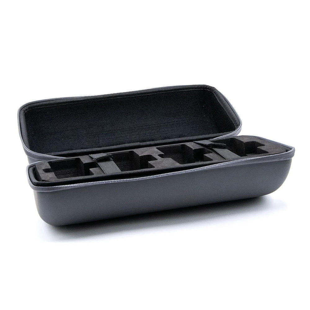 Cheeky Reel Capsule Case grey side view for portability