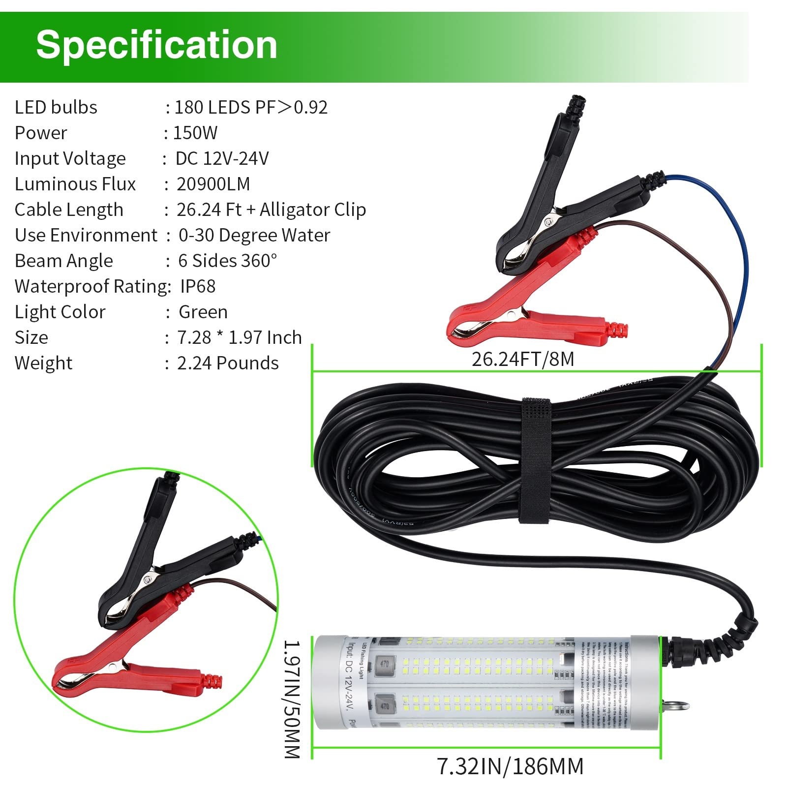 CHEETOP 150W LED beads close-up showing high-intensity SMD 3030 LEDs for strong attraction.