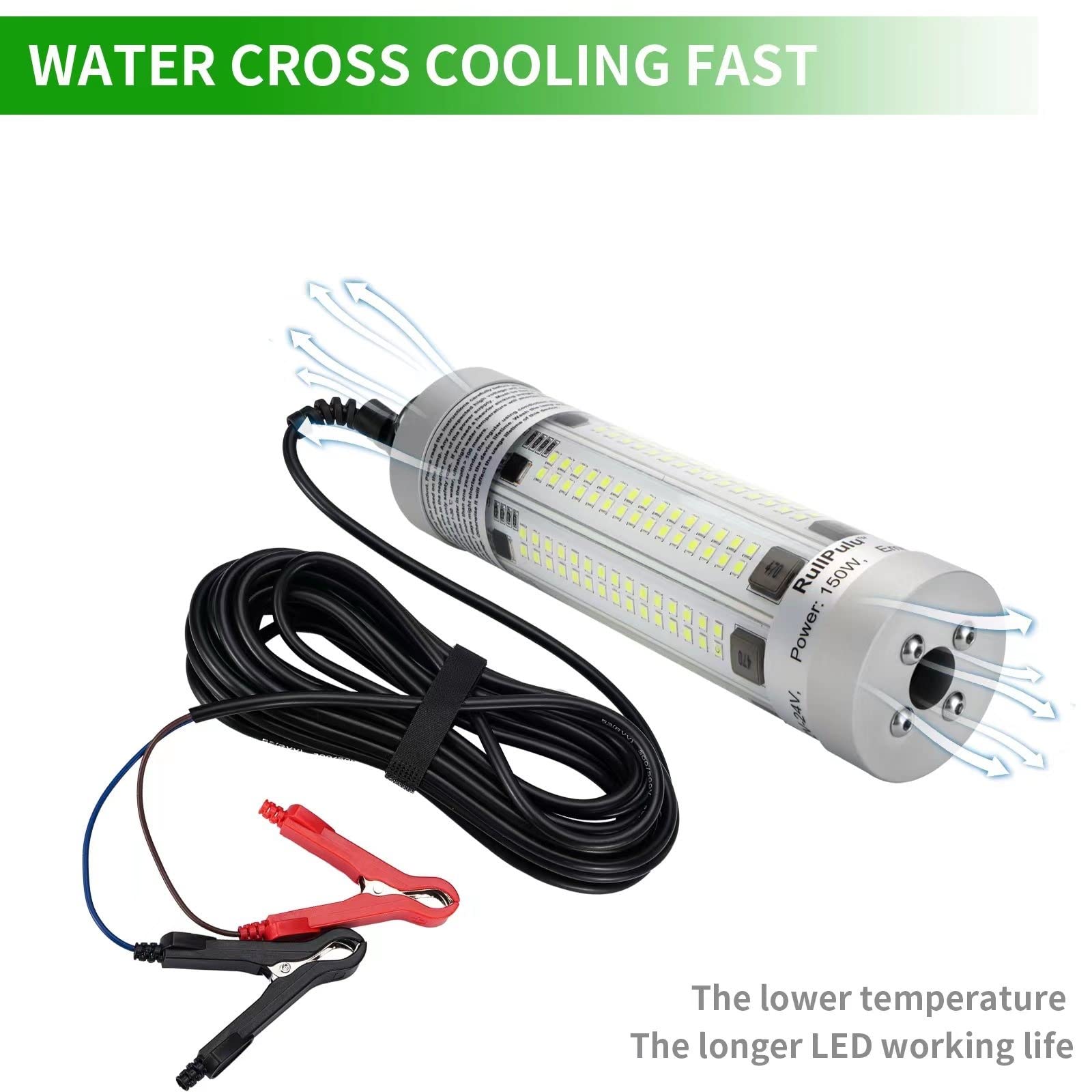 CHEETOP fishing light sinking quickly on boats or kayaks for efficient lure attraction.