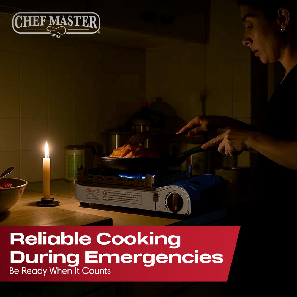 Chef Master 15K BTU stove delivers fast boil and sear options