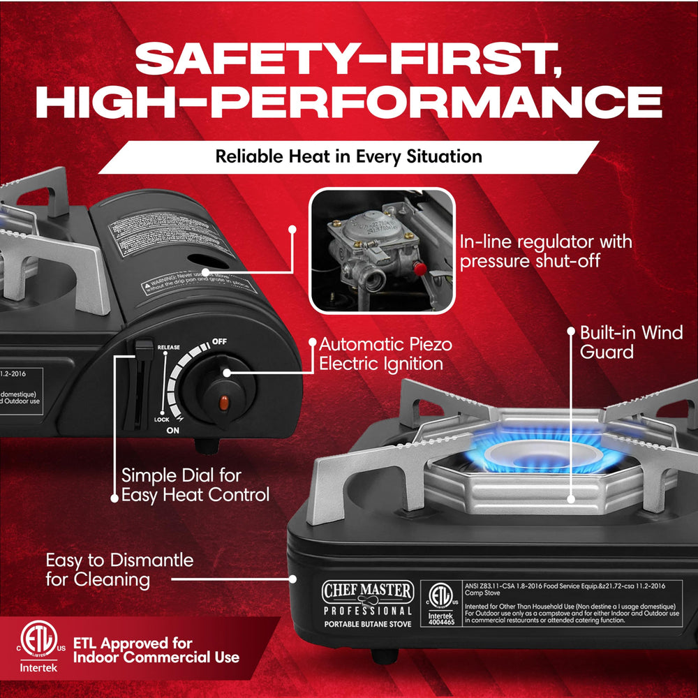 Chef Master wind guard keeps flame steady in breezy conditions