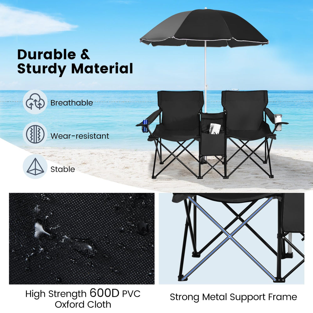 CHEFJOY durable camping chair with oxford fabric resists wear on trails.