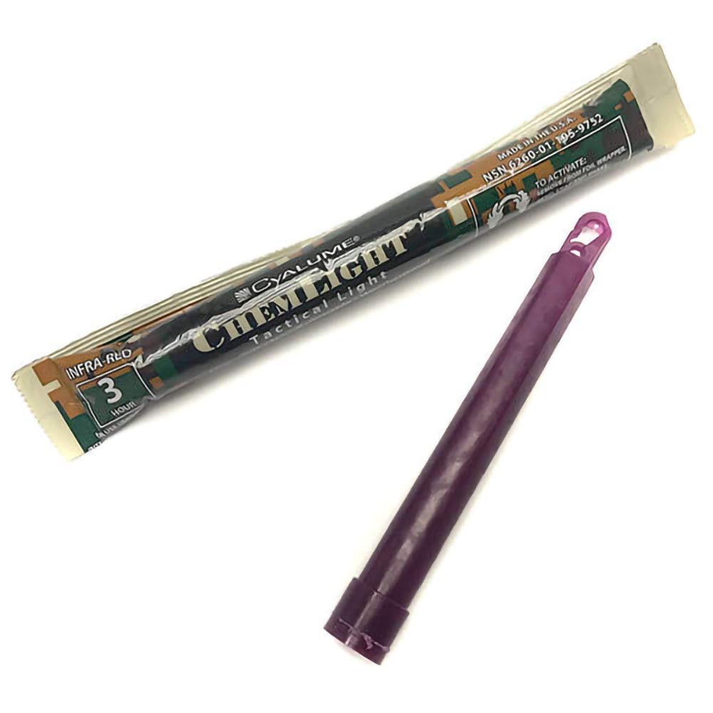 Chemlight IR 6-inch glow stick emits infrared light for tactical visibility in low-light missions.
