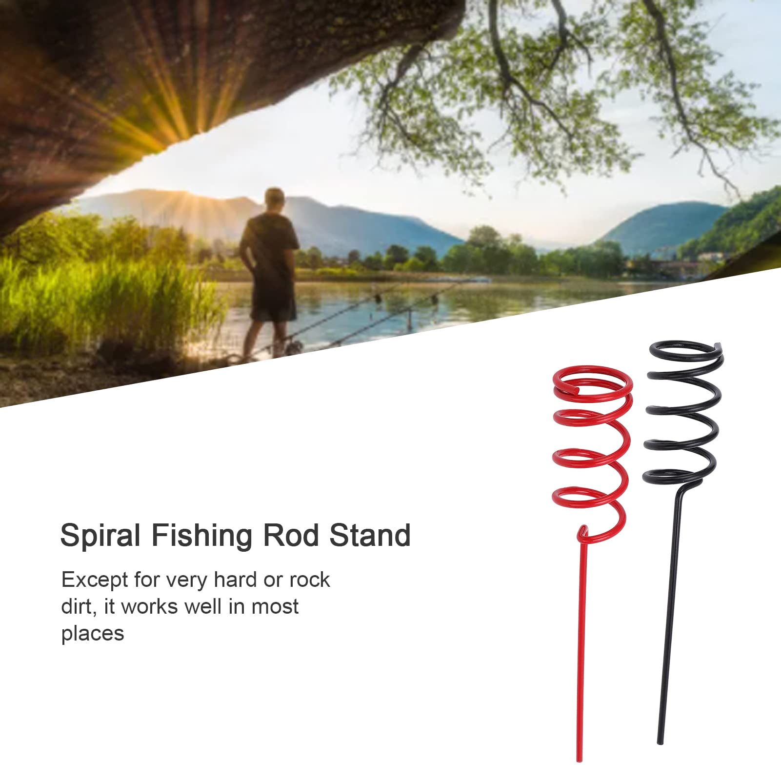 ChengyuWei spiral holder enables quick setup for easier fishing.