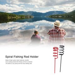 ChengyuWei heavy-duty spiral holder offers stable ground use on rivers, lakes, and ponds.