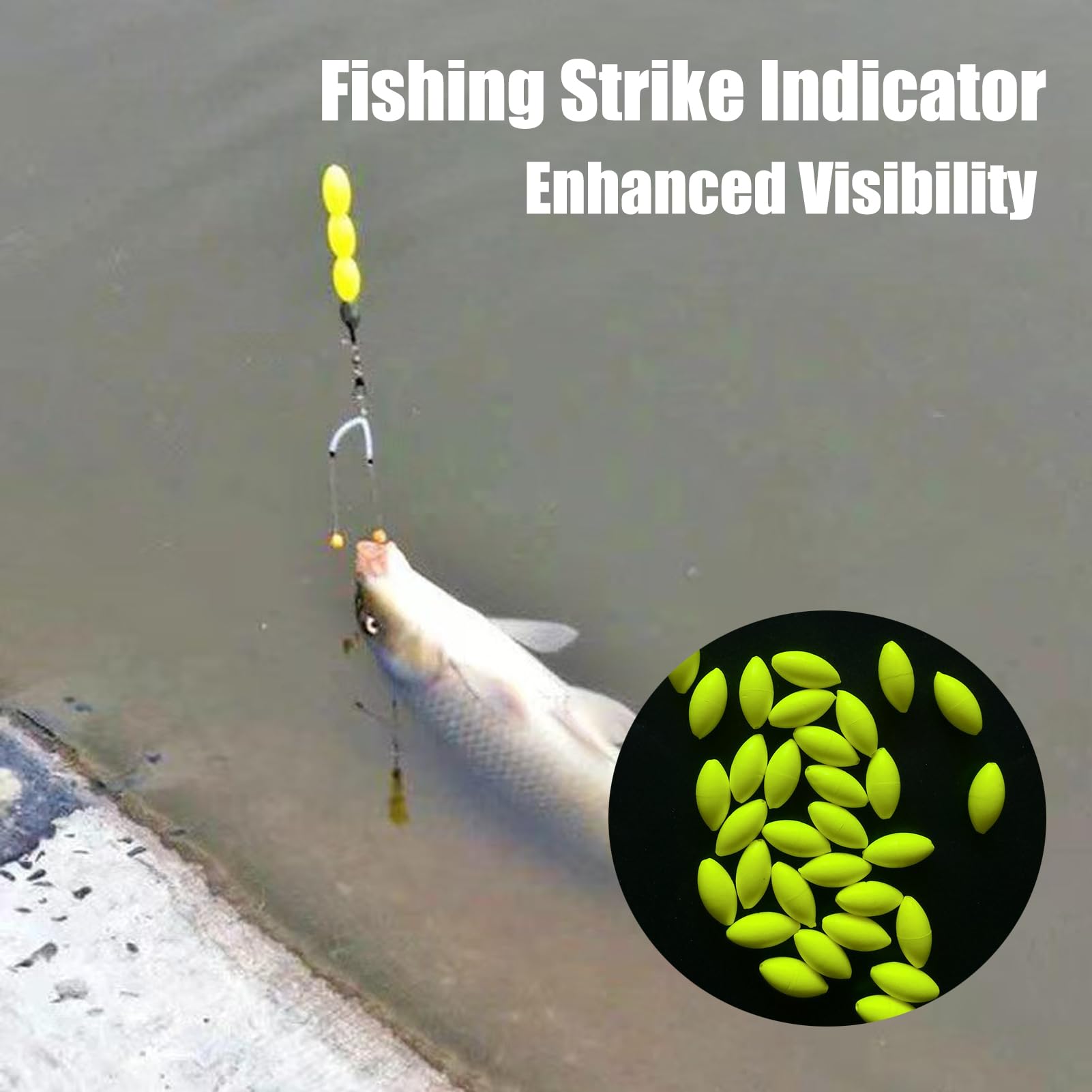 CHEOTIME bullet float yellow on-line setup aids line monitoring