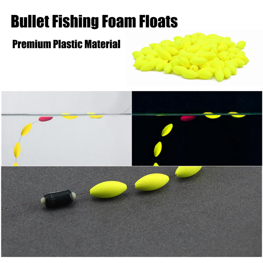 CHEOTIME foam float yellow pack of 100 pieces for multiple trips