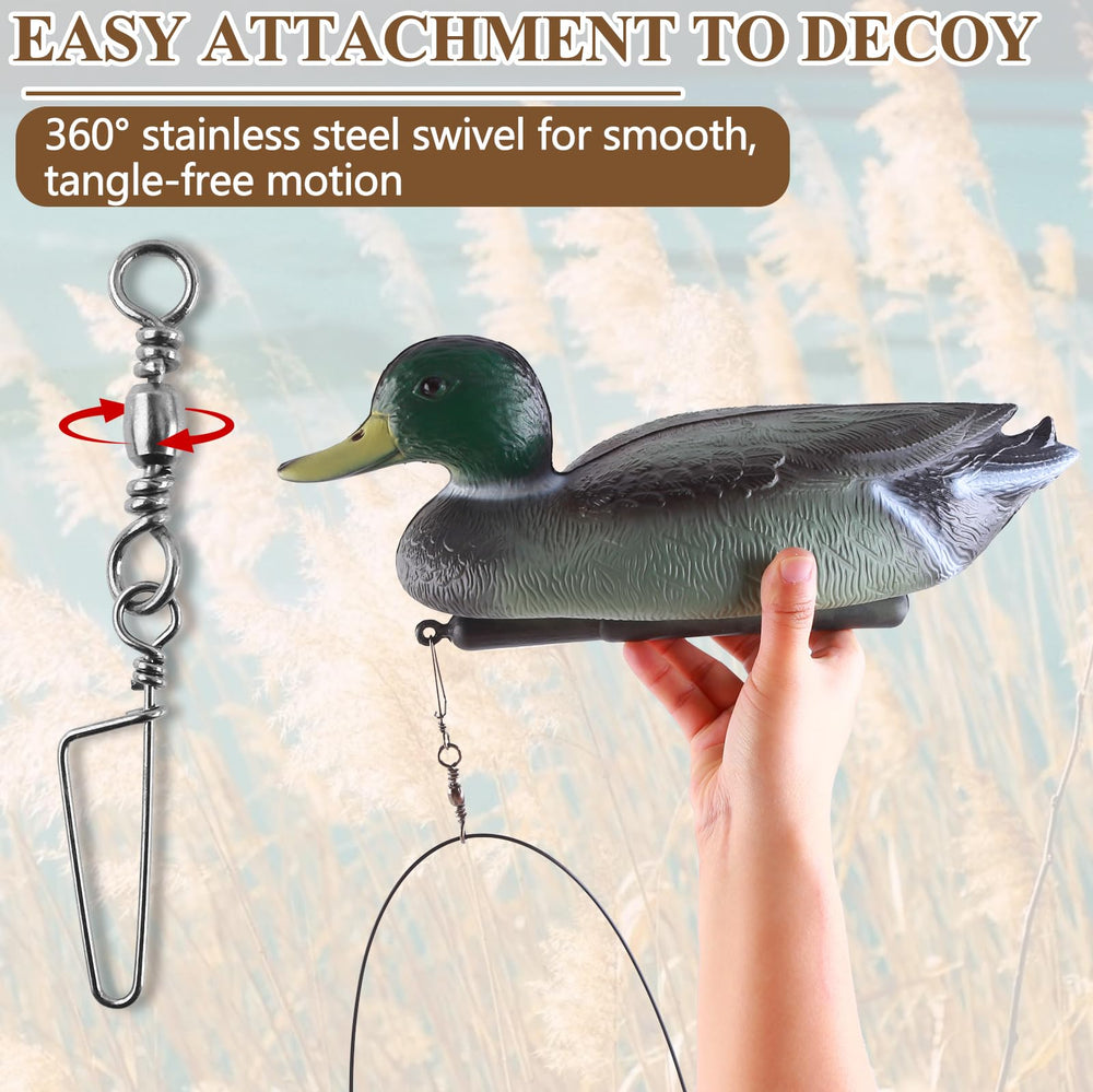 CHERAINTI duck decoy weights heavy-duty carabiner for hands-free carry.