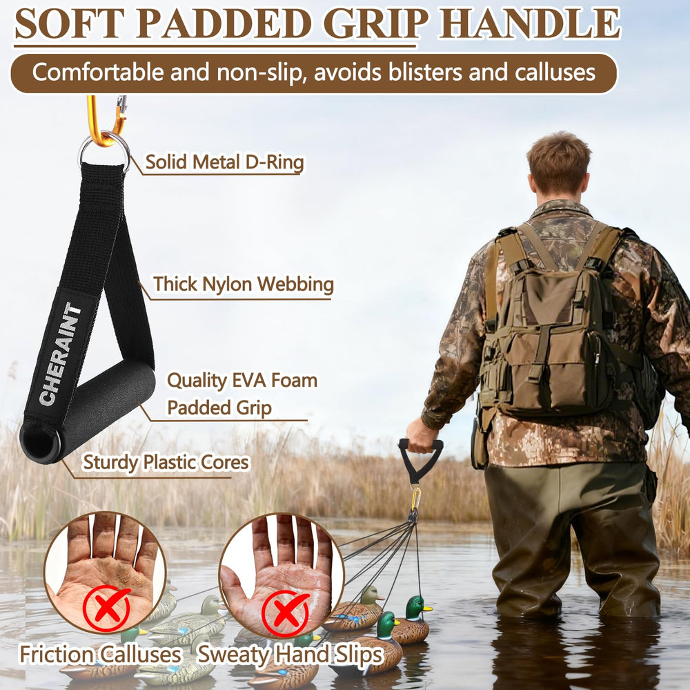 CHERAINTI duck decoy weights padded handle enables easy carry.