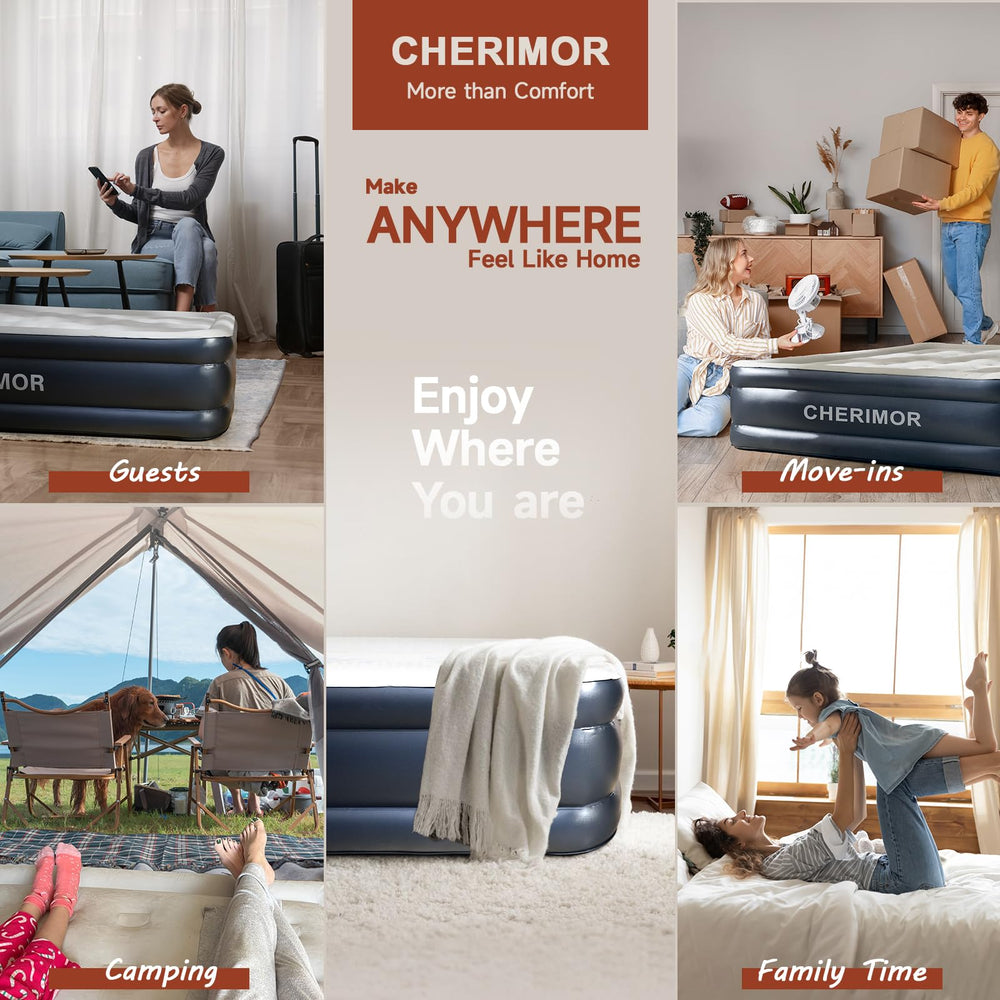 CHERIMOR mattress is suitable for home use or camping trips.