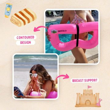 CHESTZILLA dream vacation vibe promotes relaxed sun exposure.
