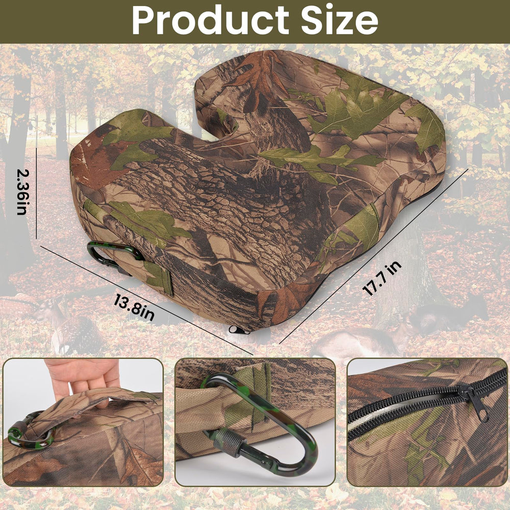 ChezMax hunting seat cushion with comfort gel relieves pressure during long sits.