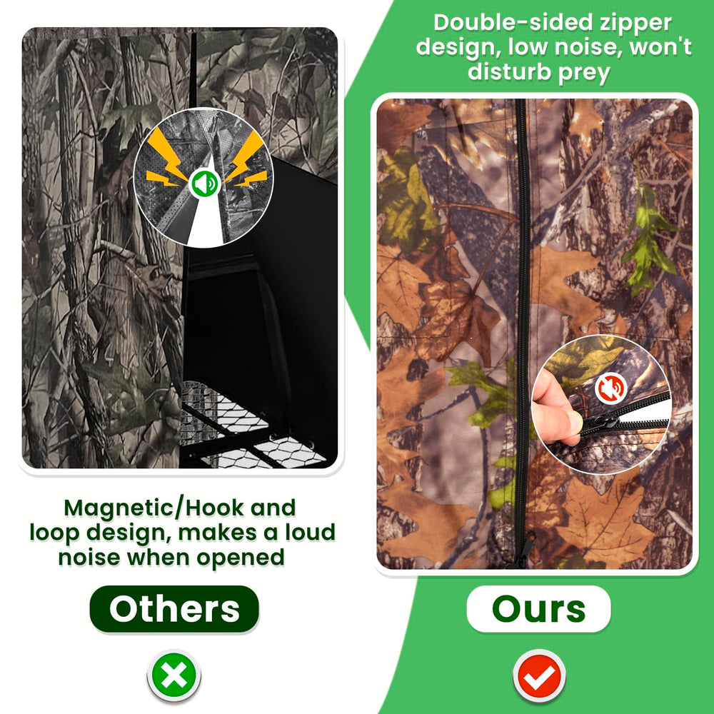 ChezMax camouflage pattern blends with autumn and winter forests for stealth