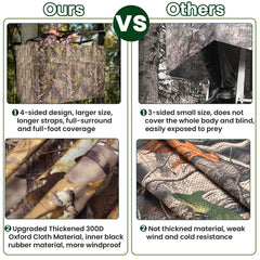 ChezMax hunting tree stand blind inner pockets storage for quick access gear