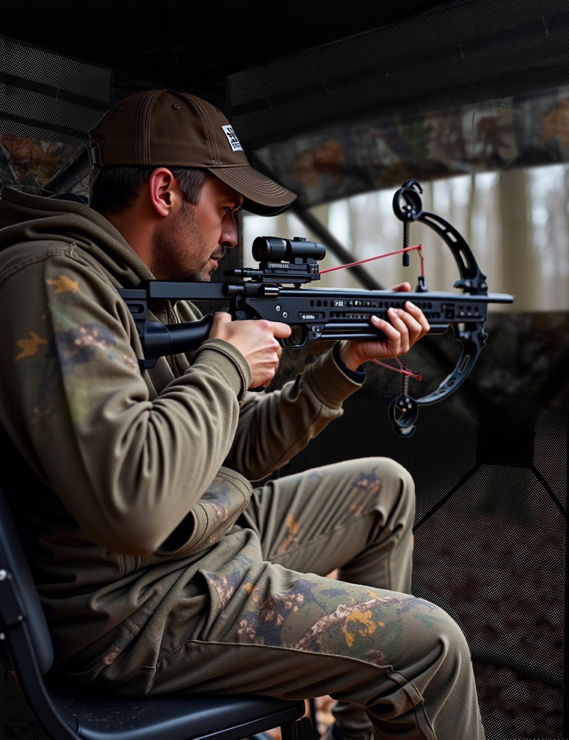 ChicCoutured hunting blind pop-up setup deploys in seconds for fast concealment