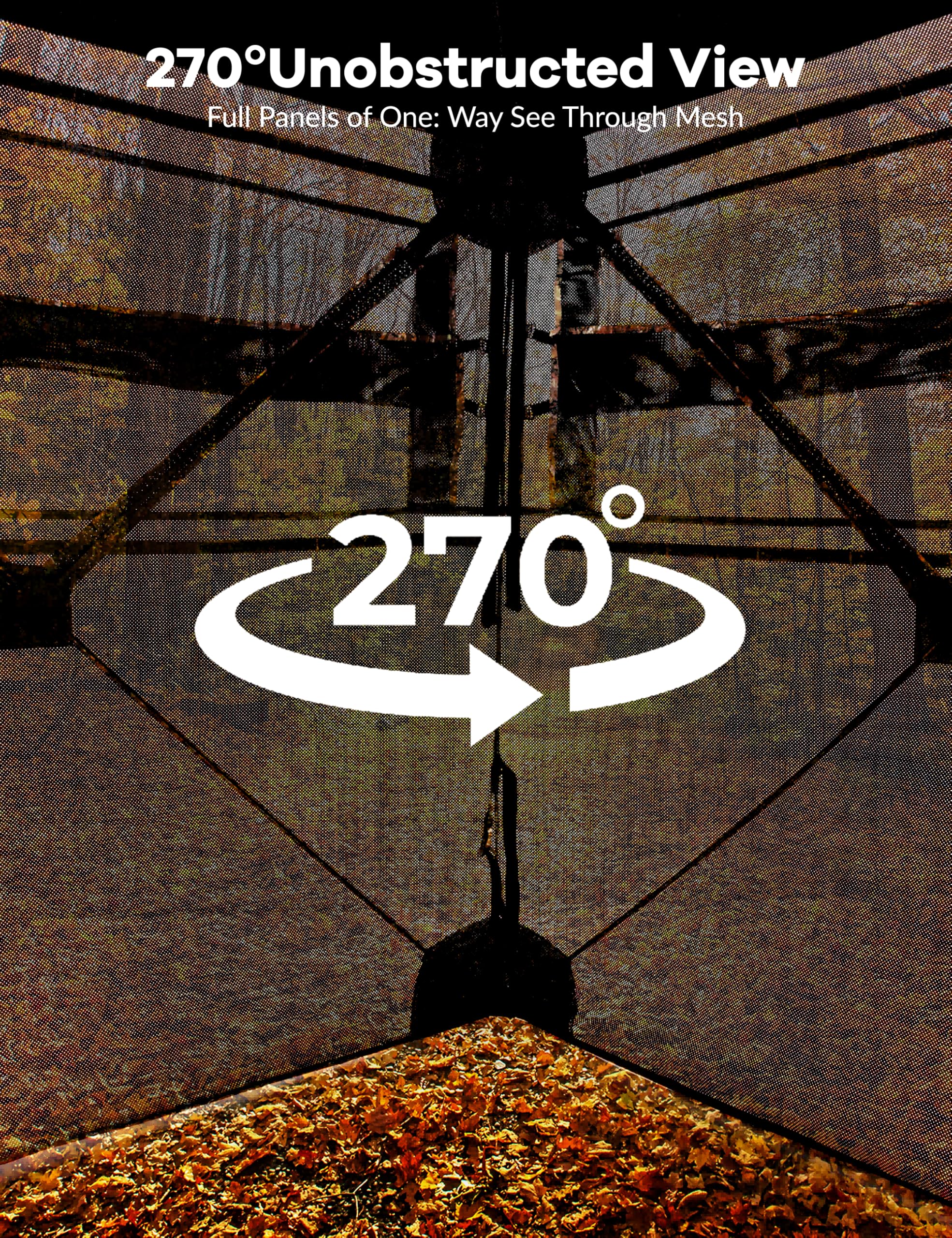 ChicCoutured hunting blind silent windows enable quiet adjustments during hunts