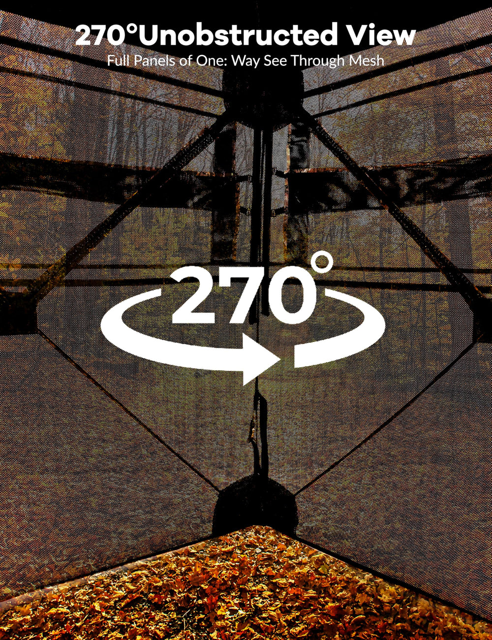ChicCoutured hunting blind silent windows enable quiet adjustments during hunts