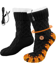 Chicingyou heated socks with USB power setup provide warming comfort for cold days.