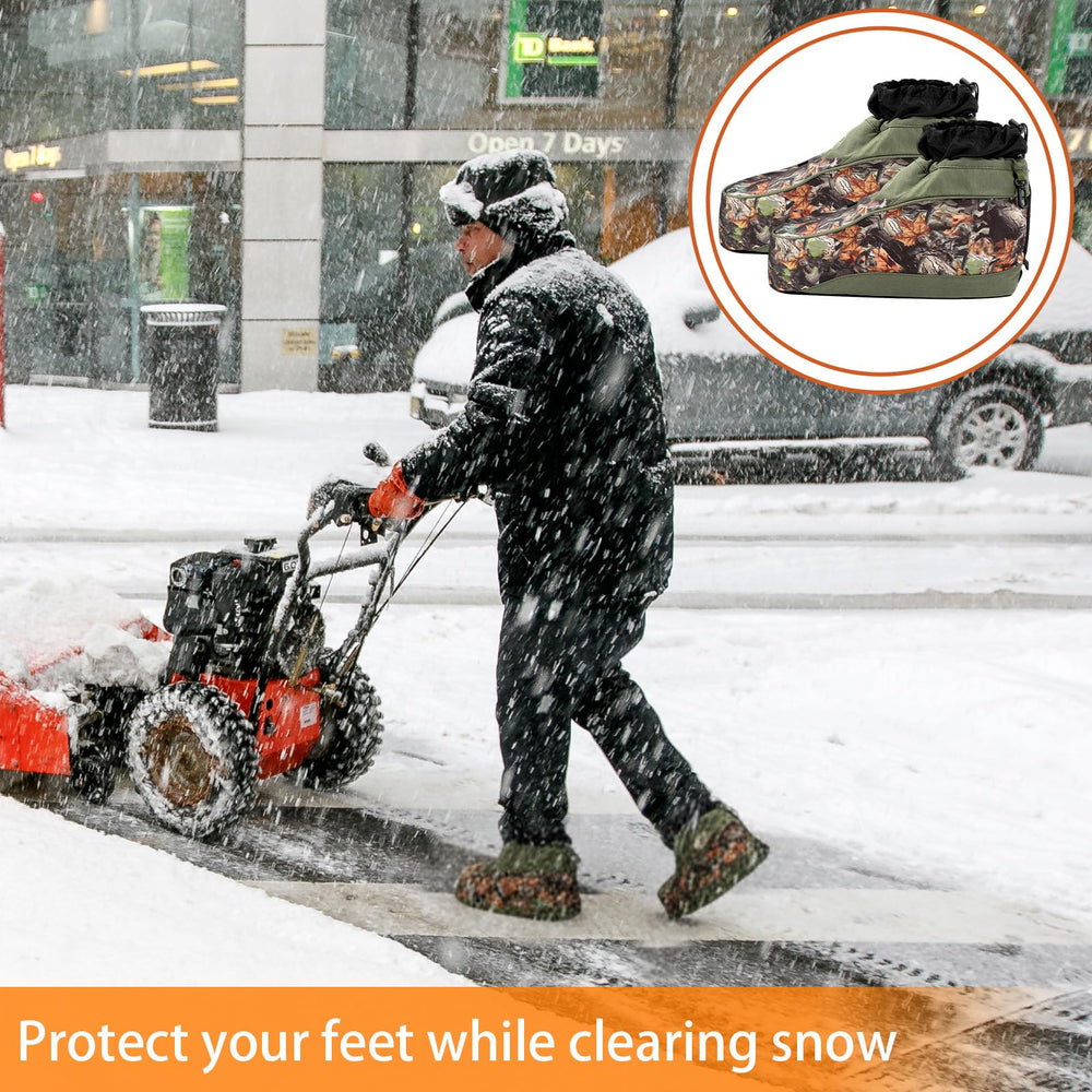 Chicingyou waterproof non-slip soles offer stable steps on ice and snow.