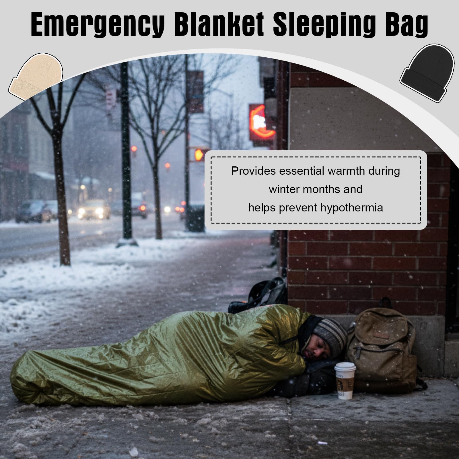 Chicingyou winter survival kit supports shelters and outdoor relief efforts.