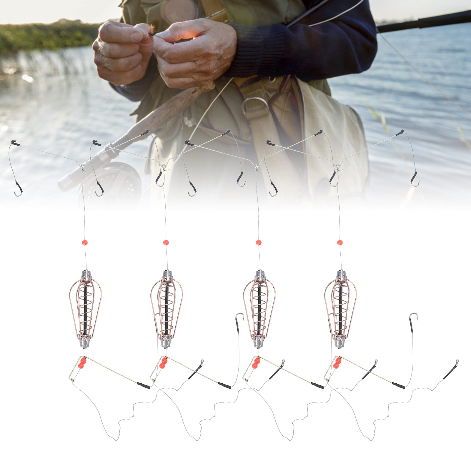 CHICIRIS bait cage with built-in weight sinks quickly for drifting