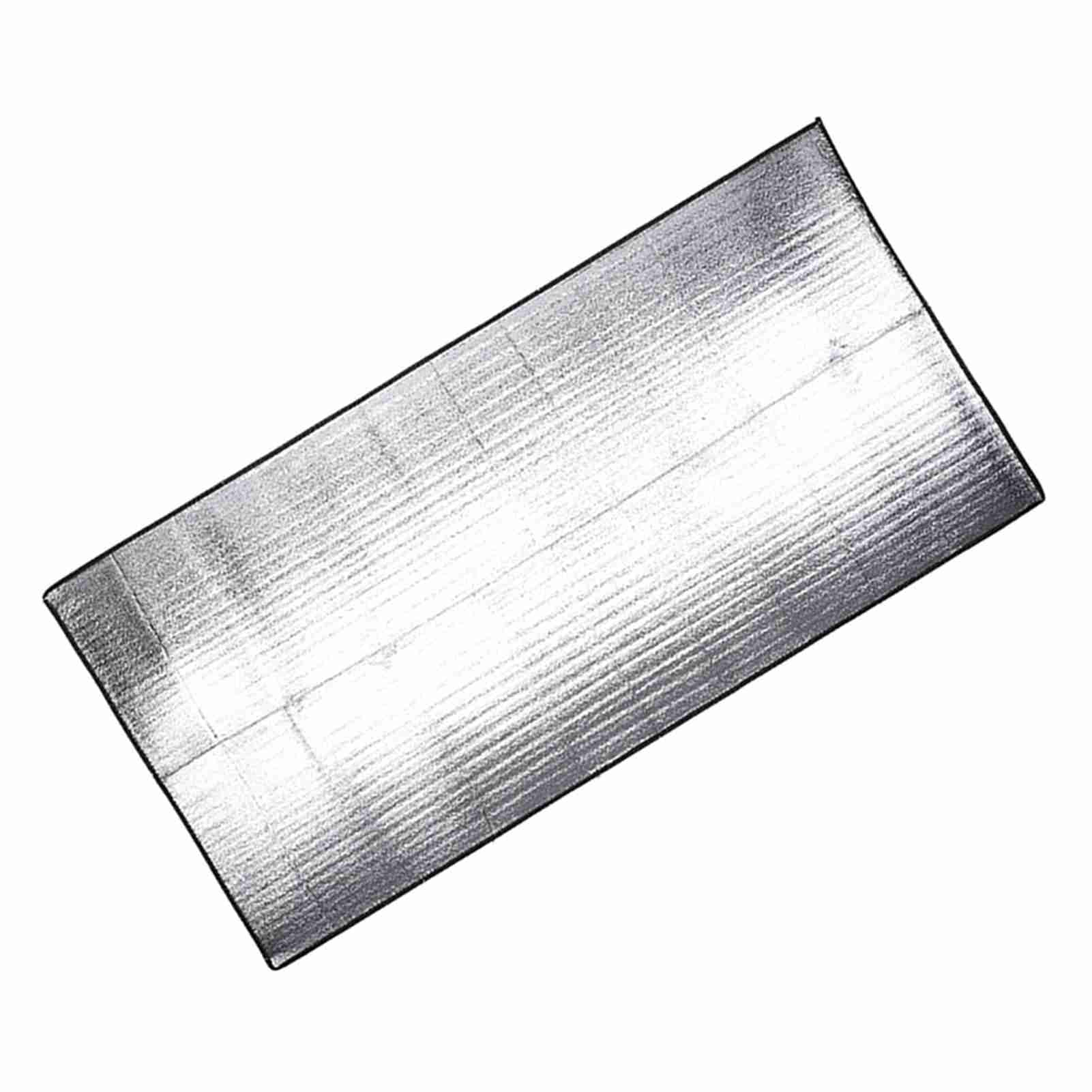 CHICIRIS silver aluminum-foil camping pad kept cool in sun
