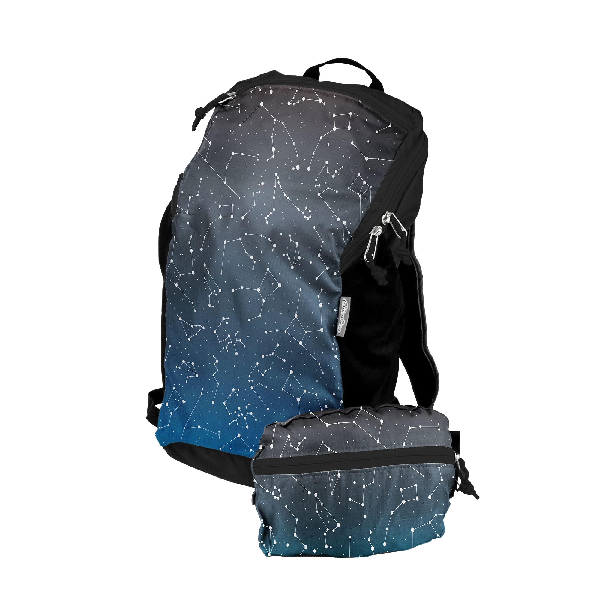 ChicoBag Travel Pack rePETe with built-in pouch for compact storage