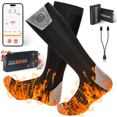 ChieAdt heated socks with dual battery pack deliver long-lasting warmth during outdoor adventures.