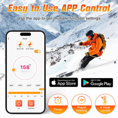 ChieAdt heated socks offer four heat levels for varying activities.