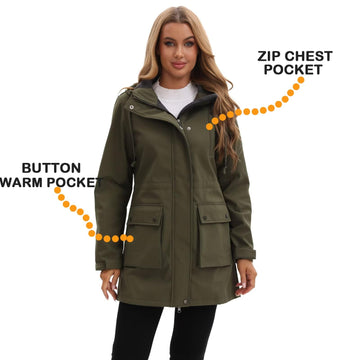 CHIGUO women's waterproof softshell jacket color-options-display showcases six versatile hues