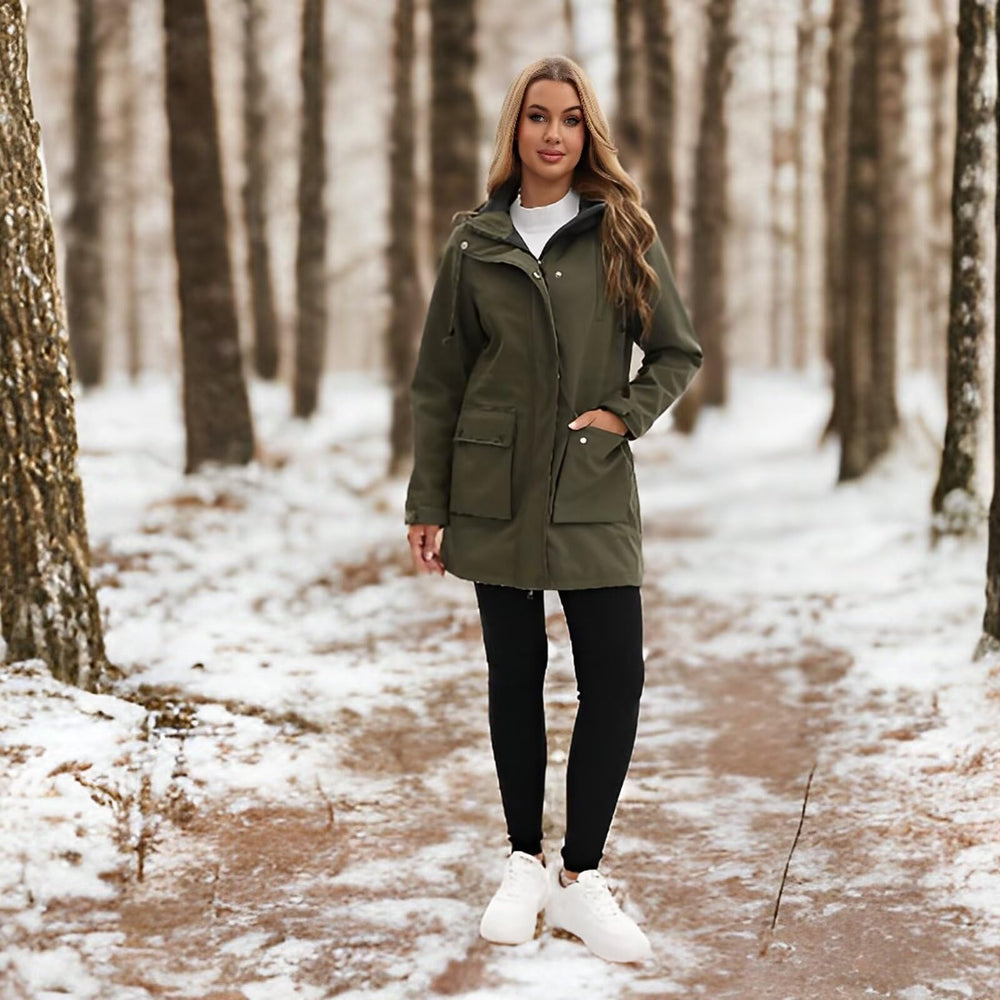 CHIGUO jacket layout with multiple pockets for hiking essentials