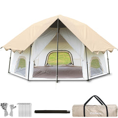 Chihee camping tent exterior view shows quick setup and weatherproof protection.