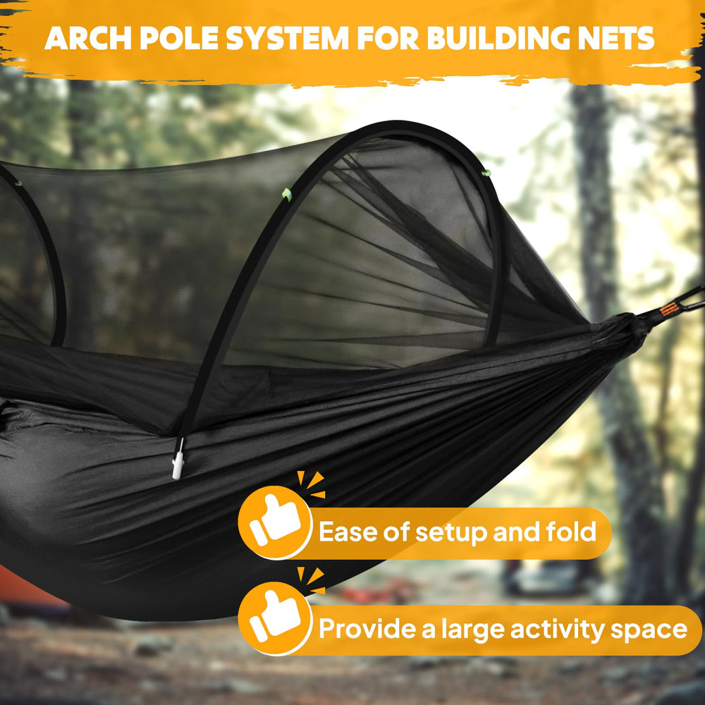 Chihee included carabiners and straps enable easy tree-friendly setup.