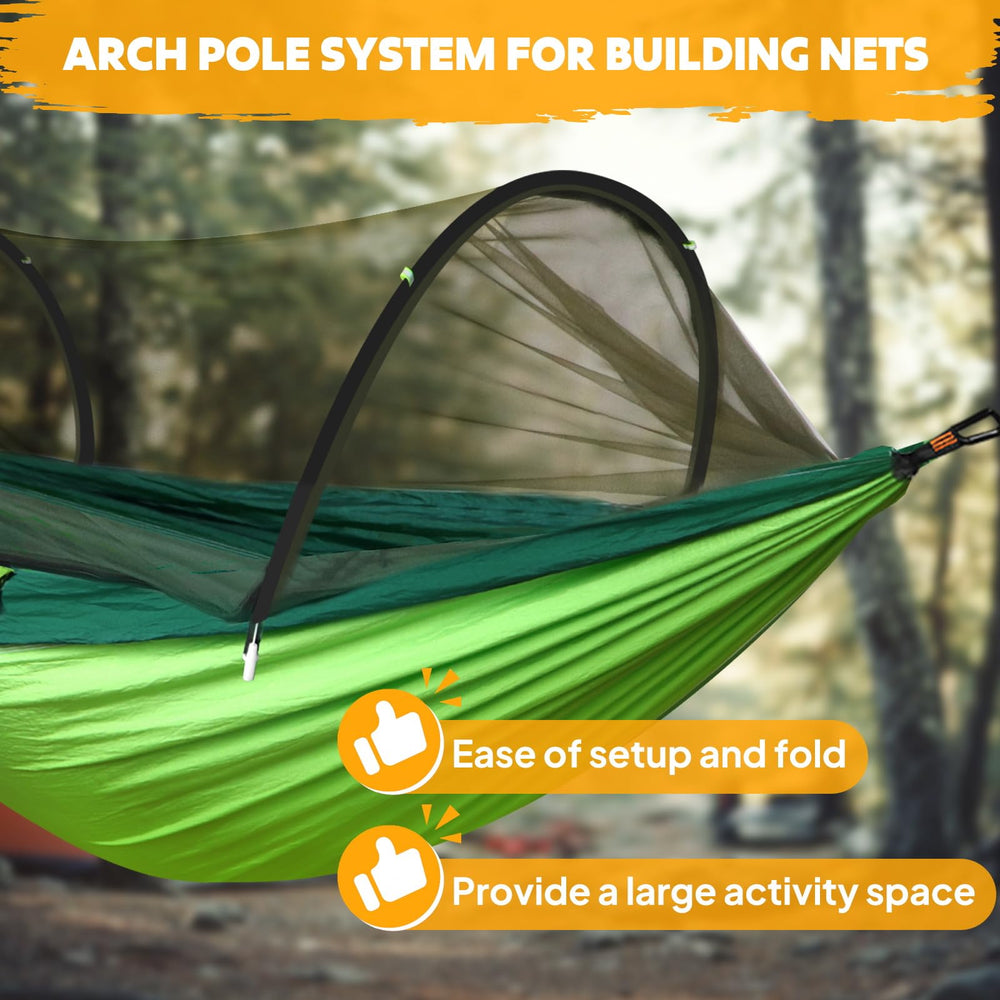 Chihee hammock mosquito net detail highlighting 2100-hole ventilation