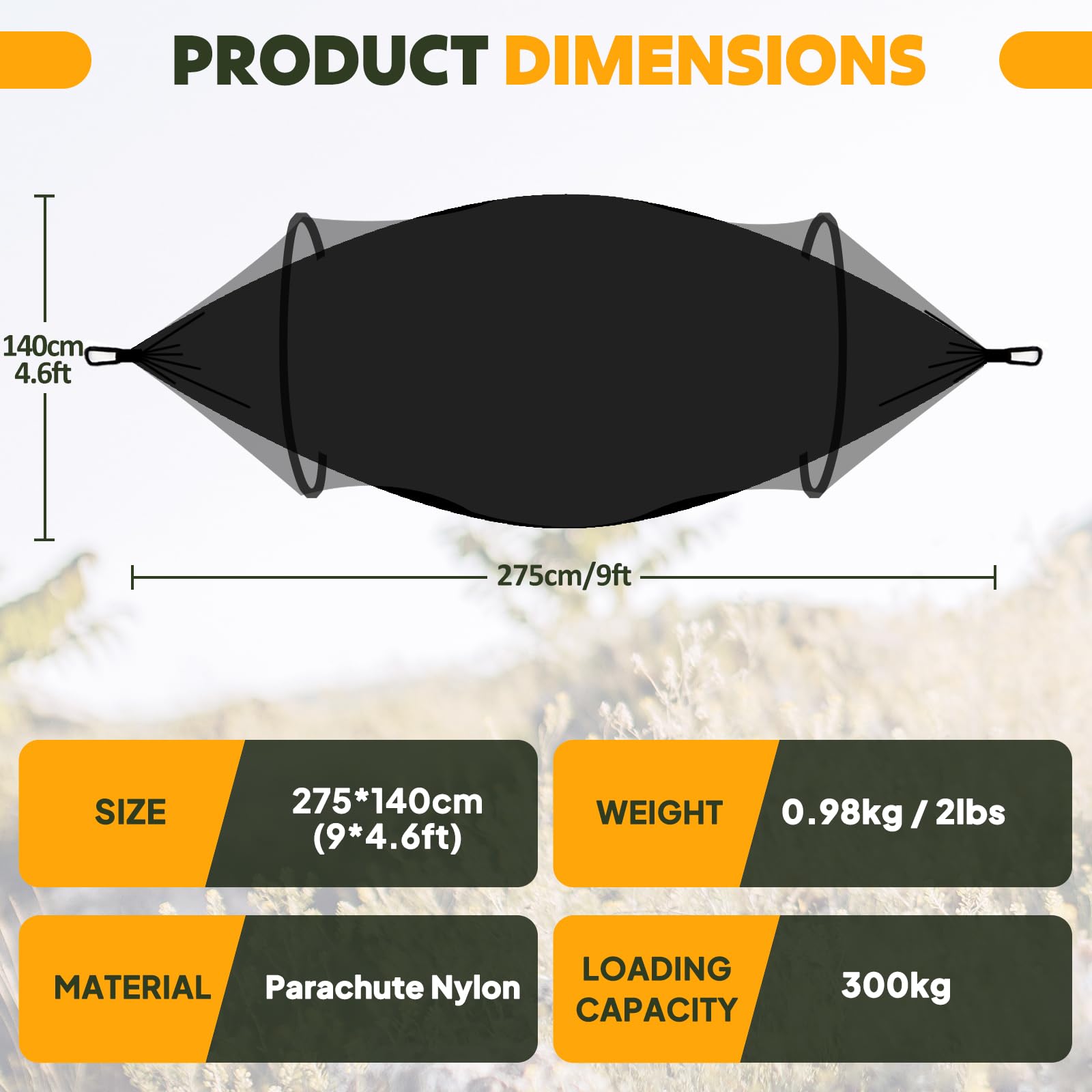 Chihee Ultra-Light Travel Hammock mosquito-net protecting rest from insects outdoors.